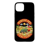 Tracteur Enfant Tracteur Vert Jaune Ferme Campagne Animaux Coque pour iPhone 15 Plus