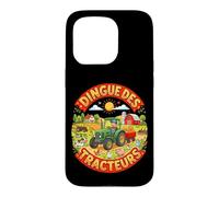 Tracteur Enfant Tracteur Vert Jaune Ferme Campagne Animaux Coque pour iPhone 15 Pro