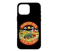 Tracteur Enfant Tracteur Vert Jaune Ferme Campagne Animaux Coque pour iPhone 16 Pro Max