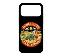 Tracteur Enfant Tracteur Vert Jaune Ferme Campagne Animaux Coque pour iPhone 17 Pro Max