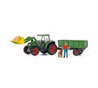 Schleich Jeu véhicule Farm World - Tracteur avec remorque