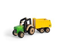 Tracteur et remorque en bois