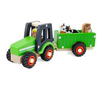 Tracteur Et Remorque Vert Vert TU