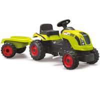 Tracteur à pédales Farmer XL + Remorque - SMOBY - CLAAS - Siège ajustable - Capot ouvrant - Vert