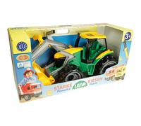 Tracteur géant LENA 2080 avec chargeur frontal et pelle en métal pour enfant de 3 ans et plus