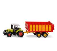 Tracteur John Deere avec remorque d'ensilage - SIKU - 1/64ème - Mixte - A partir de 3 ans