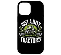 Tracteur Just A Boy Who Loves Tractors Farmer Coque pour iPhone 12 Pro Max
