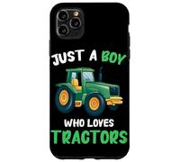 Tracteur Just A Boy Who Loves Tractors Farmer Farm Coque pour iPhone 11 Pro Max