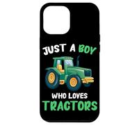 Tracteur Just A Boy Who Loves Tractors Farmer Farm Coque pour iPhone 12 Pro Max