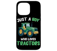 Tracteur Just A Boy Who Loves Tractors Farmer Farm Coque pour iPhone 14 Pro Max