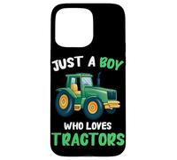 Tracteur Just A Boy Who Loves Tractors Farmer Farm Coque pour iPhone 15 Pro Max