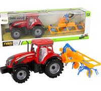 Tracteur - LEANTOYS - 14837 - Rouge - Entraînement par friction - Pour enfants
