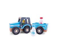 tracteur Little Driver24 cm bois bleu 4 pièces