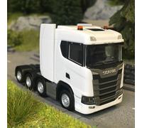 Tracteur lourd Scania CS 20 ND, 4 essieux, blanc - HERPA 315753-003 - HO 1/87