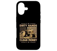 Tracteur « My Hands May Be Dirty My Money is Clean » Coque pour iPhone 17