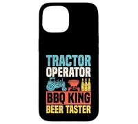 Tracteur Opérateur BBQ King Beer Taster Backroad Coque pour iPhone 15