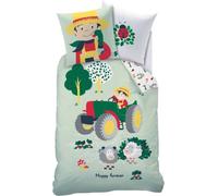 Matt&Rose Parure de lit tracteur Happy Farmer 135 x 200 cm 80 x 80 cm