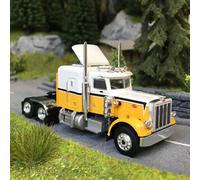 Tracteur Peterbilt 359, blanc / jaune, 1973 - BREKINA 85717 - HO 1/87