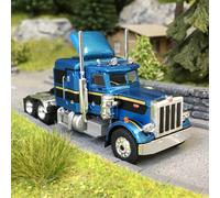 Tracteur Peterbilt 359, bleu métallisé / noir, 1973 - BREKINA 85718 - HO 1/87