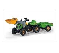 Rolly Toys - 02 313 4 - Tracteur À Pédales - Rollykid-x + Remorque + Pelle Avant, Vert