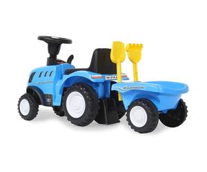 Tracteur Push-Car New Holland T7 Bleu pour Enfants - Véhicule de Jeu Amusant