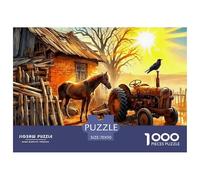 Tracteur, Puzzle De 1000 Pièces, Défi Enrichissant pour L’Esprit, Parfait comme Cadeau Personnel, À Partir De 8 Ans, 70x50cm/1000pcs
