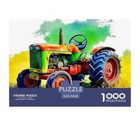 Tracteur, Puzzle De 1000 Pièces, Détails Riches Et Couleurs Vives, Idéal pour Encadrement, pour 12 Ans Et Plus, 70x50cm/1000pcs