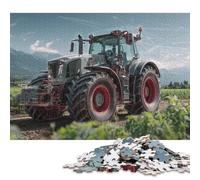 Tracteur Puzzles en Bois 500 Pièces Adultes Jeux Éducatifs Family Games Décoration Intérieure Cadeaux d'anniversaire pour Relaxation Et Sagesse 500pcs (52x38cm)