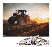 Tracteur Puzzles en Bois pour Adultes 500 Pièces Décoration Intérieure Family Games Cadeaux d'anniversaire pour Jeux Éducatifs Relaxation Et Sagesse 500pcs (52x38cm)