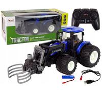 Tracteur R/C avec grappin bleu
