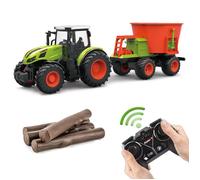 Tracteur RC - Tracteur Radiocommandé, Tracteur RC avec Remorque, Camion Jouet pour 3, 4, 5