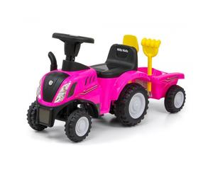 Tracteur Rose Milly Mally Ride On New Holland T7 pour Enfants