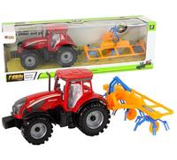 Tracteur rouge à friction de calcul