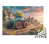 Tracteur Rural Puzzle 1000 Pièces avec Clic Parfait, Ensemble De Casse-tête en Puzzle Outils Agricolepuzzle De Développement Cognitif pour Une Activité Intergénérationnelle, Passion