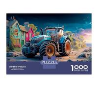 Tracteur Rural Scene Puzzle 1000 Pièces avec Assemblage Fluide, Puzzle Adulte Dream Rural Artimpossible Difficile Très Difficile Défiante pour Une Activité en Famille, Cadeau De Retrait