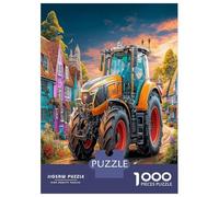Tracteur ruralJigsaw Puzzle Jeu Difficile pour Les 1000 Piece Paysage Village Vibrant Puzzles Jouet Éducatif Idées Cadeaux Aux Adultes Et Enfants 52x38cm/1000pcs