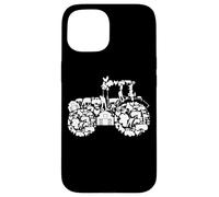 Tracteur Silhouette Paysan Culture Coque pour iPhone 15
