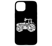 Tracteur Silhouette Paysan Culture Coque pour iPhone 15 Plus