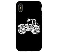 Tracteur Silhouette Paysan Culture Coque pour iPhone X/XS