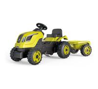 Tracteur Smoby Farmer XL avec remorque bleue
