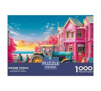 Tracteur sur la Plage Puzzle Adulte 1000 Pièces Style de Dessin animé Vibrant L'Excellence : Le Vrai Défi du Puzzle - L'Idéal Cadeau pour Adultes Et pour La Famille (14+) 38x26cm/1000pcs