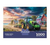 Tracteur sur la Route de Terre Puzzle en Carton Extra-Épais 1000 Pièces, Style Paysage de Ferme Rurale, Ultra Difficile, Entraînement Cérébral, Puzzle Les Plus Bien Notés 70x50cm/1000pcs
