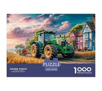 Tracteur sur Le Terrain Carton De Haute Qualité Rural Farm Scene Style Bords Lisses, Excellente Activité D’intérieur pour Le Jeu Seul Et Les Liens Familiaux 70x50cm/1000pcs