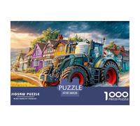 Tracteur sur Muddy Road Papier Épais Et Solide Rural Village Scene Art Parfait pour Renforcer Les Capacités Cognitives, La Mémoire Et La Concentration Mentale 38x26cm/1000pcs