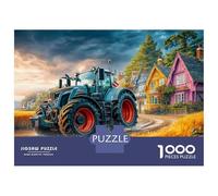 Tracteur sur Route Rurale Puzzle 1000 Pièces Carton Extra-Épais Style du Paysage Rural, Puzzle Développement Cognitif & RééduChation, Loisir Quotidien, Qualité Premium s 70x50cm/1000pcs