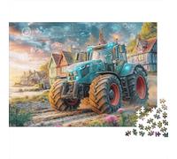 Tracteur Tech Puzzle 1000 Pièces Carton Épais Maman Véhicule Futur Cadeau Facile À Ranger Pas De Décalage Couleurs Résistantes Relaxation 52x38cm/1000pcs