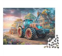 Tracteur Tech Puzzle 1000 Pièces Très Bonne Qualité Senior Machinisme Futur Cadeau Fin D'année Activité Solo Impression Nette Carton Résistant 70x50cm/1000pcs