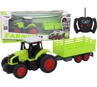Tracteur télécommandé RC avec remorque 1:16 Vert