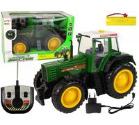 Tracteur télécommandé vert et noir
