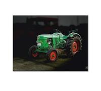 Tracteur Vintage，Jigsaw Puzzles Puzzle, 1000 Pièces en Bois Adultes Puzzles, Enfants Cerveau IQ Développement Cadeau（75x50cm）-AE80